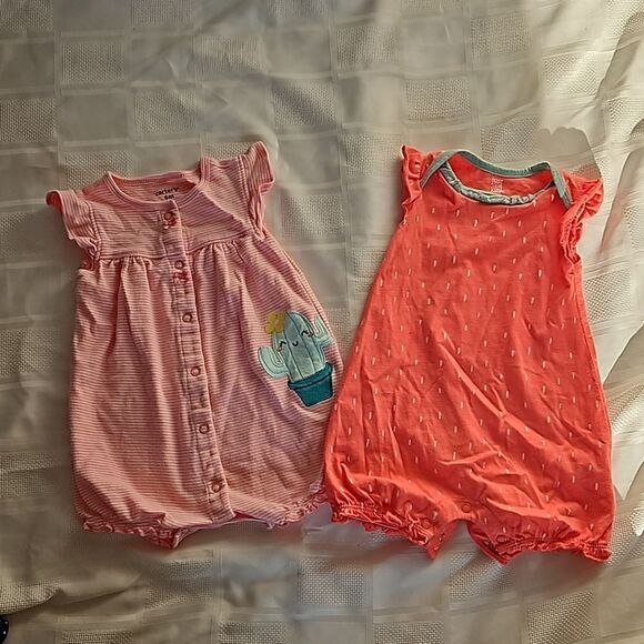 Carter's Baby Girl Oncies Bundle Of 12 Lot 6-9 Months - Picture 5 of 12